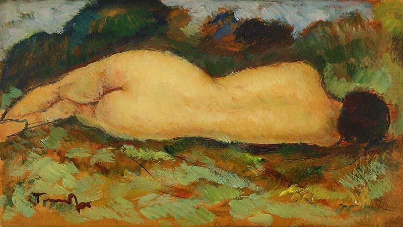 Nicolae Tonitza Nud intins china oil painting image